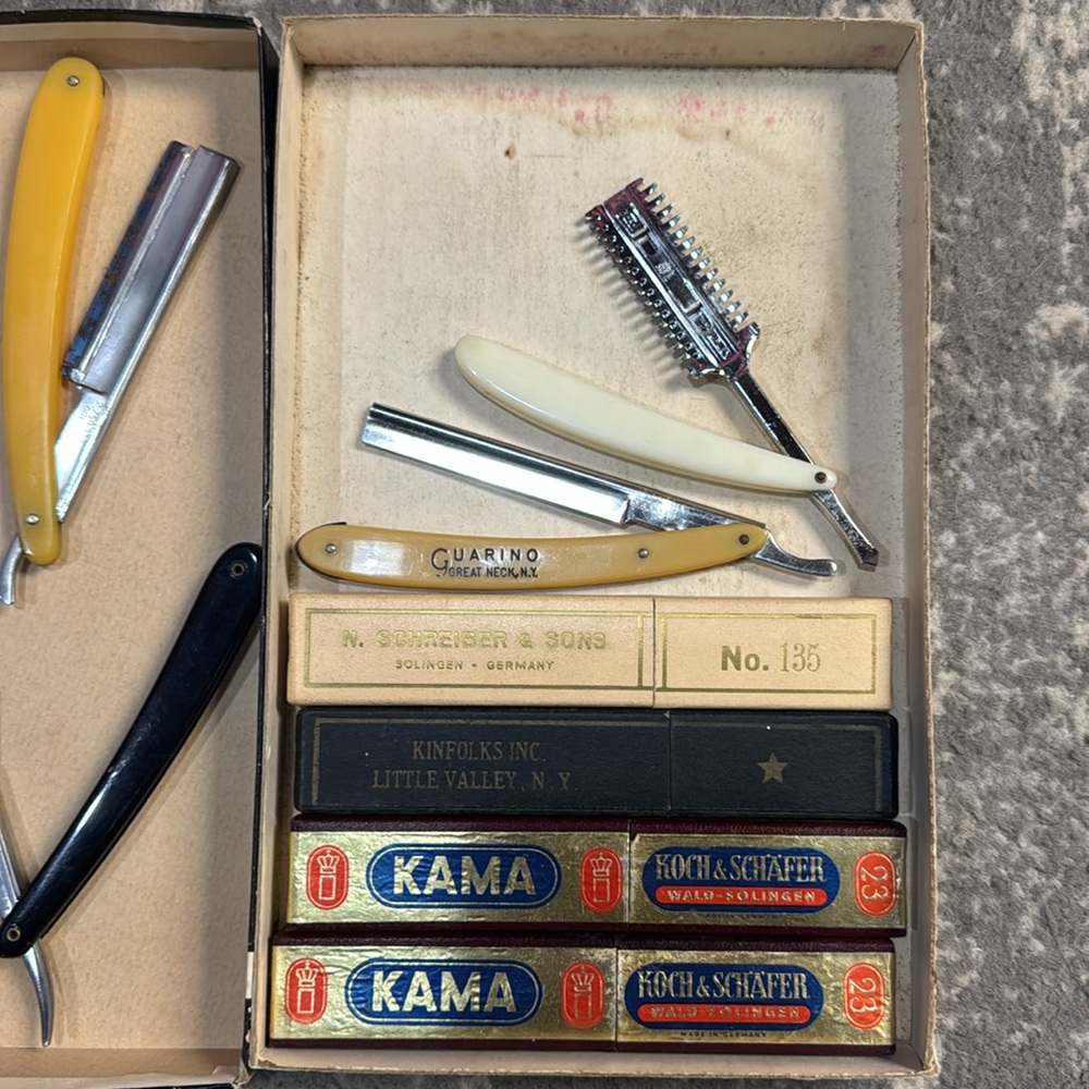 Vintage Bundle (6) Shaving Blades With (4) Boxes - Picture 3 of 3